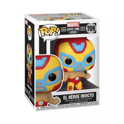 Figurine Funko Pop! - N°709 - Marvel - Luchadores- Iron Man